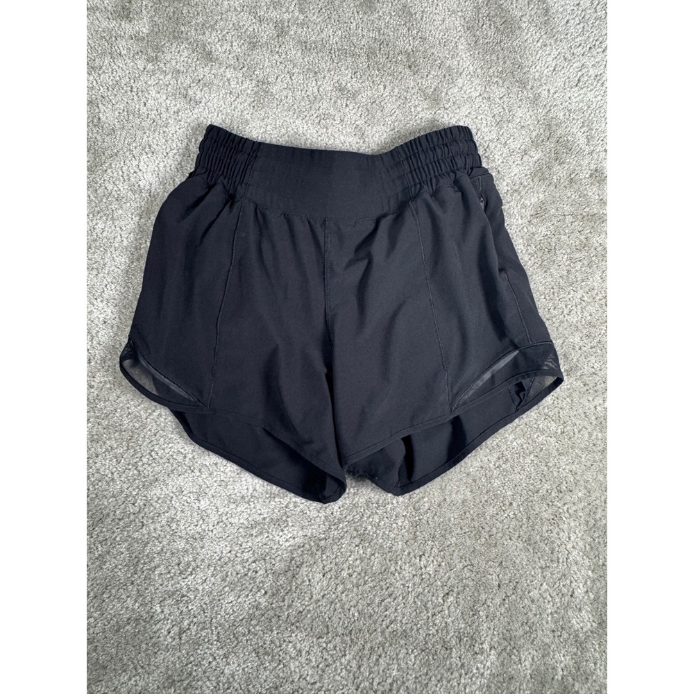 Lululemon Hotty Hot High Rise Lined Short 4 Black Size 4 LW7AYXT